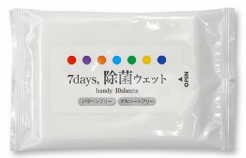 ７days、除菌ウェットティッシュ（ハンディー）